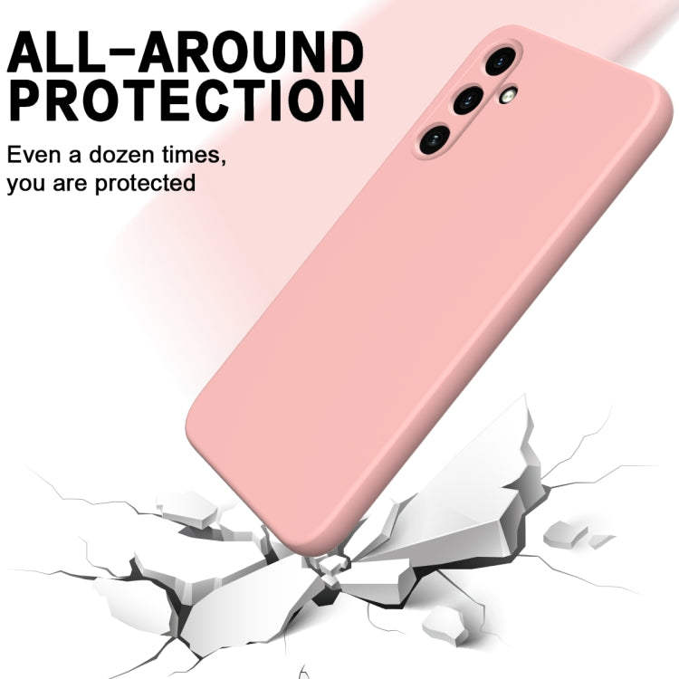 For Samsung Galaxy A35 5G Solid Color Liquid Silicone Dropproof Full Coverage Phone Case(Pink) - free shipping - PMC TechLife - Order now!