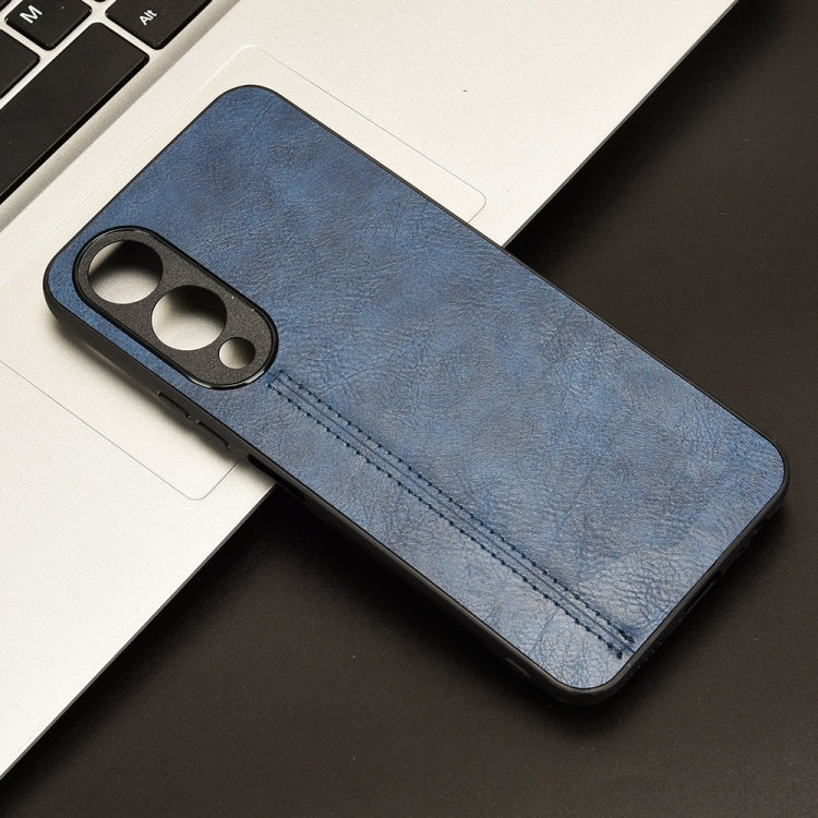For vivo Y17s 4G Global Cow Pattern Sewing Back Cover Phone Case(Blue) - free shipping - PMC TechLife - Order now!