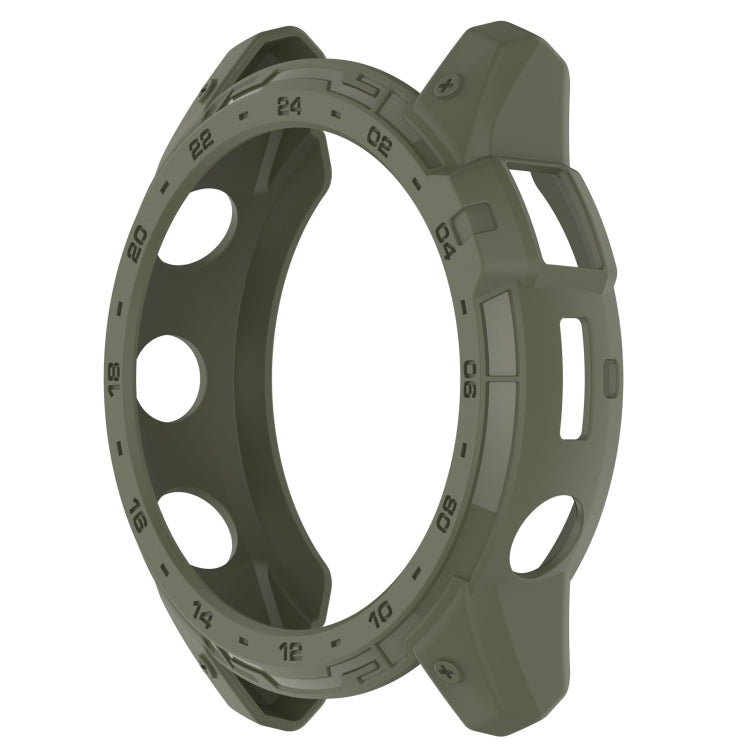 For Garmin Tactix 7 Amoled Armor Hollow TPU Watch Protective Case(Green) - Watch Cases by PMC TechLife | Online Shopping South Africa | PMC TechLife