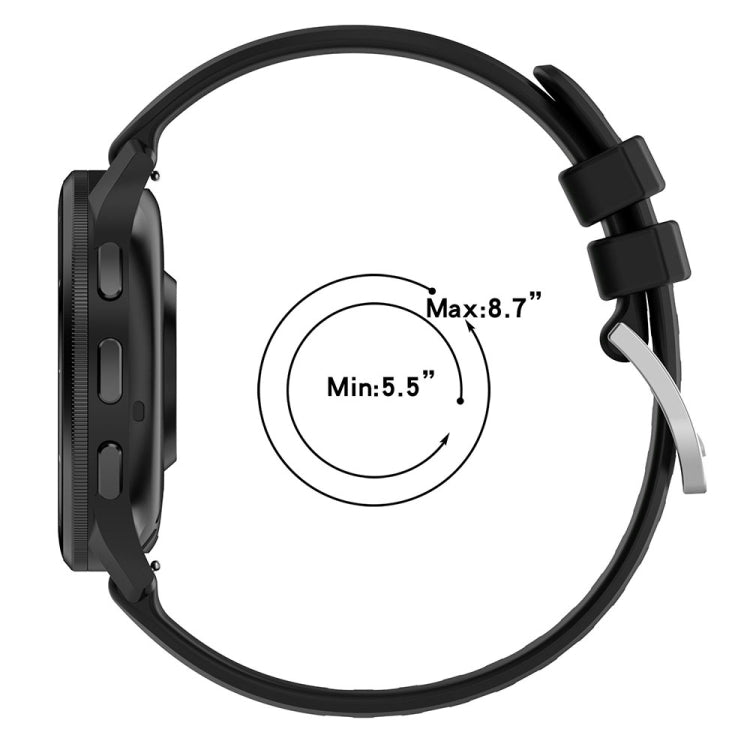 For Garmin Venu 3 Liquid Glossy Silver Buckle Silicone Watch Band(Dark Grey) - Watch Bands by PMC TechLife | Online Shopping South Africa | PMC TechLife