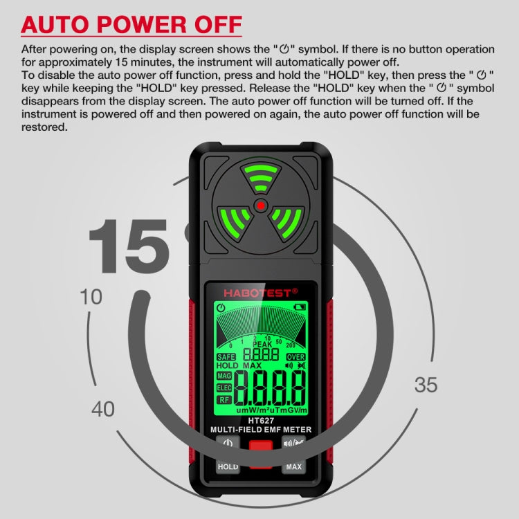 HABOTEST HT627 Electromagnetic Radiation Detector - free shipping - PMC TechLife - Order now!