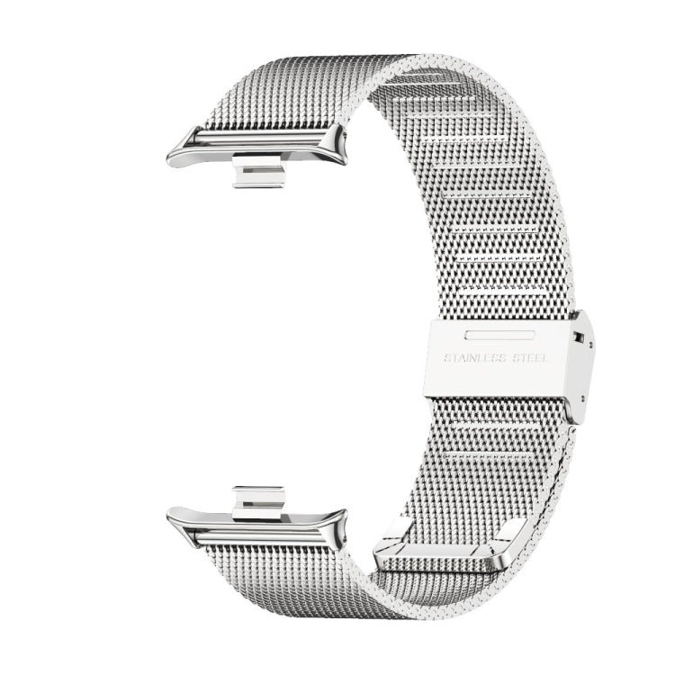 For Xiaomi Mi Band 8 Pro Mijobs Milan Buckle Stainless Steel Watch Band(Silver) - Watch Bands by MIJOBS | Online Shopping South Africa | PMC Jewellery