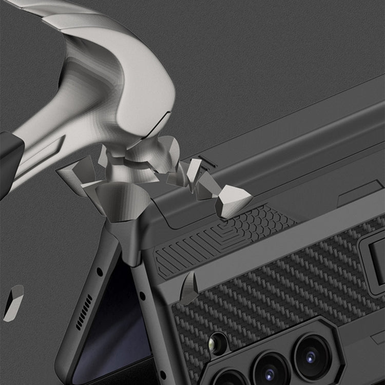 For Samsung Galaxy Z Fold5 GKK Integrated Folding Mech Shell PC Phone Case with Slide Pen Box(Silver) - free shipping - PMC TechLife - Order now!