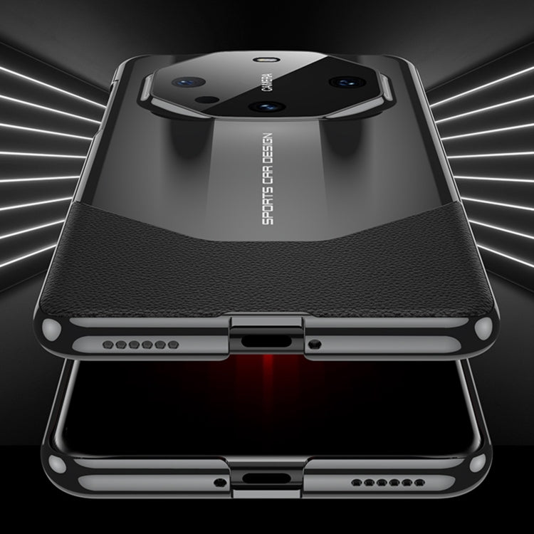 For Huawei Mate 60 GKK Leather Supercar Shockproof Phone Case(Black) - free shipping - PMC TechLife - Order now!