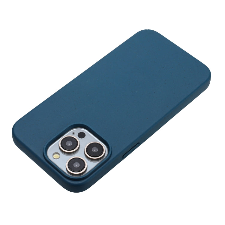 For iPhone 13 Pro Wheat MagSafe Magnetic Straw Material + TPU Phone Case(Blue) - iPhone 13 Pro Cases by PMC TechLife | Online Shopping South Africa | PMC TechLife | Buy Now Pay Later Mobicred