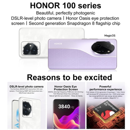 Honor 100, 12GB+256GB, Screen Fingerprint Identification, 6.7 inch MagicOS 7.2 Snapdragon 7 Gen 3 Octa Core up to 2.63GHz, Network: 5G, NFC, OTG, Support Google Play(Black) - Honor by Huawei | Online Shopping South Africa | PMC Jewellery | Buy Now Pay Later Mobicred