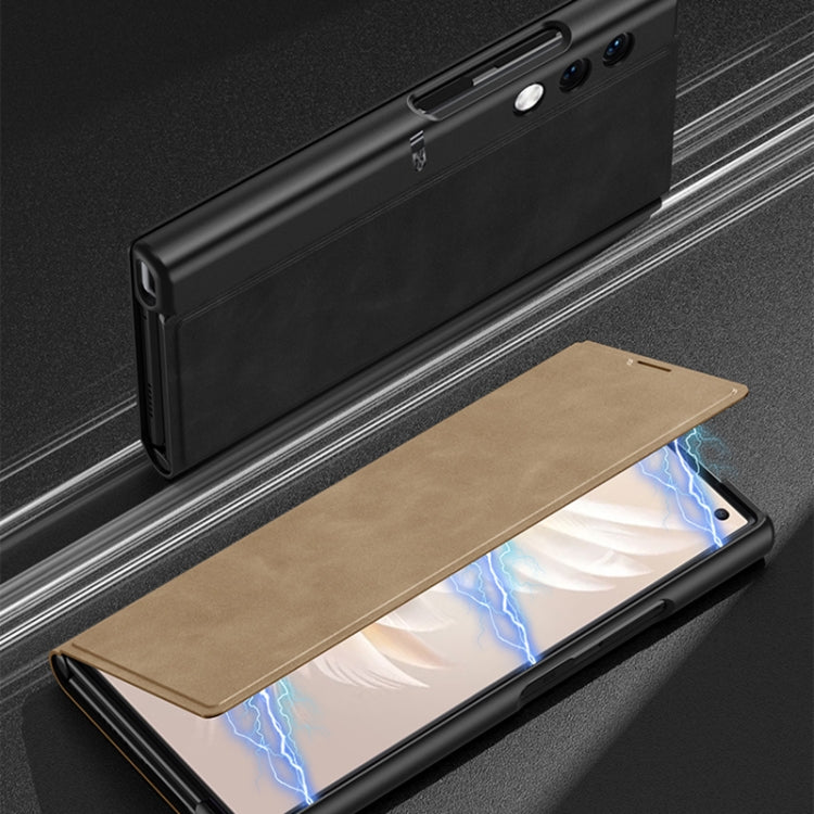 For Honor V Purse GKK Frosted Leather Fold Phone Case(Black) - Honor Cases by GKK | Online Shopping South Africa | PMC TechLife | Buy Now Pay Later Mobicred