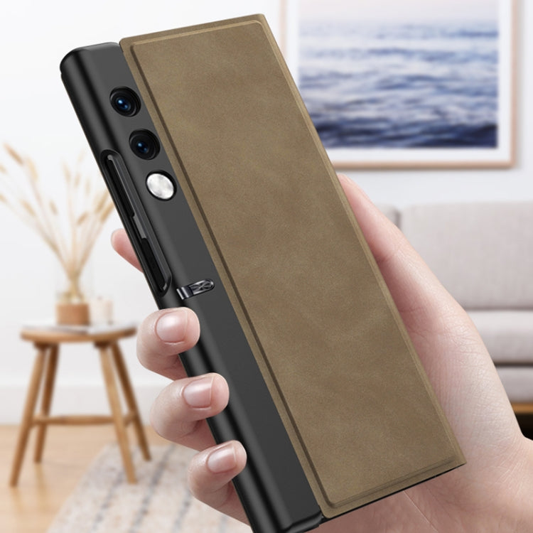 For Honor V Purse GKK Frosted Leather Fold Phone Case(Brown) - free shipping - PMC TechLife - Order now!