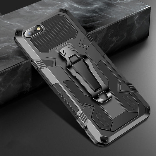 For iPhone 8 & 7 Machine Armor Warrior Shockproof PC + TPU Protective Case(Black) - More iPhone Cases by NILLKIN | Online Shopping South Africa | PMC Jewellery