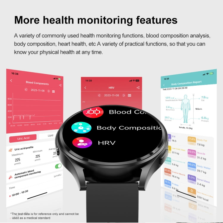 1.43 inch Silicone Strap Bluetooth Call Smart Watch Support ECG / Non-invasive Blood Sugar(Light Yellow) - free shipping - PMC TechLife - Order now!