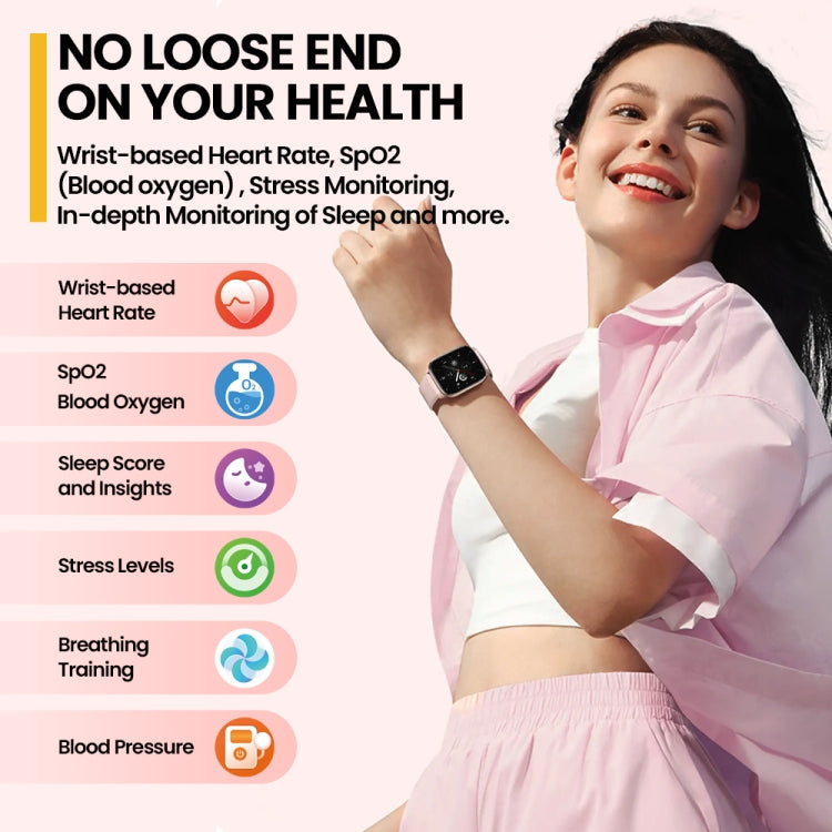 Zeblaze GTS 3 2.03 inch IP68 Waterproof Smart Bluetooth Call Watch(Pink) - free shipping - PMC TechLife - Order now!
