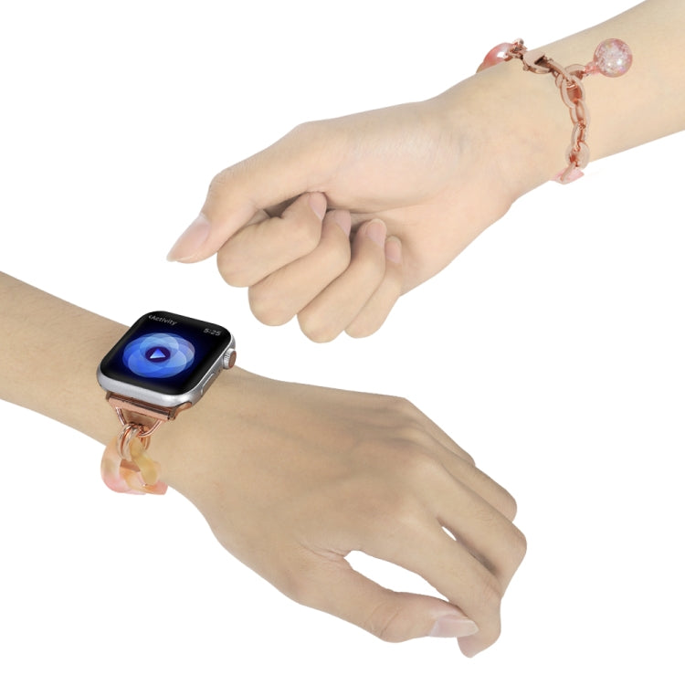 For Apple Watch Ultra 2 49mm Gradient Resin Chain Watch Band(Pink) - free shipping - PMC TechLife - Order now!