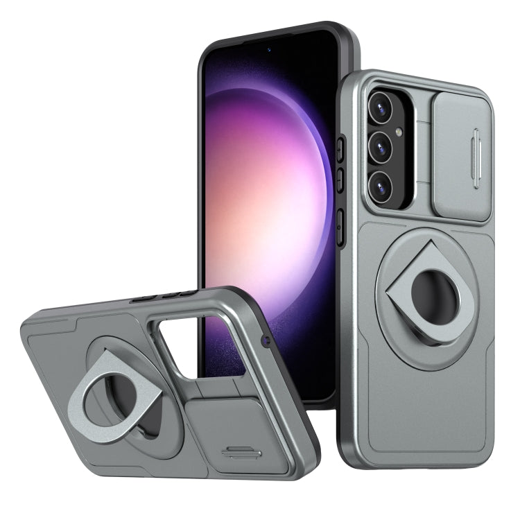 For Samsung Galaxy S23 FE 5G Camshield MagSafe Ring Holder Armor Phone Case(Titanium Grey) - Galaxy S23 FE 5G Cases by PMC TechLife | Online Shopping South Africa | PMC TechLife