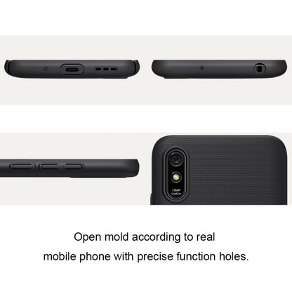 For Xiaomi Redmi 9A NILLKIN Frosted Concave-convex Texture PC Protective Case(Black) - Xiaomi Cases by NILLKIN | Online Shopping South Africa | PMC Jewellery