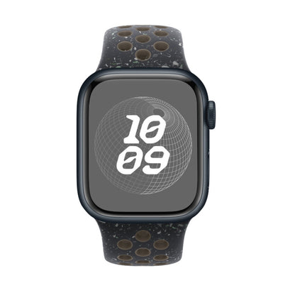 For Apple Watch Series 9 45mm Coloful Silicone Watch Band(Midnight Black Brown) - Watch Bands by PMC Jewellery | Online Shopping South Africa | PMC Jewellery