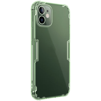 For iPhone 12 mini NILLKIN Nature TPU Transparent Soft Protective Case(Green) - iPhone 12 mini Cases by NILLKIN | Online Shopping South Africa | PMC Jewellery