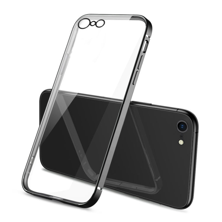 For iPhone SE 2022 / SE 2020 Magic Cube Plating TPU Protective Case(Black) - iPhone SE 2022 / 2020 / 8 / 7 Cases by PMC TechLife | Online Shopping South Africa | PMC TechLife | Buy Now Pay Later Mobicred