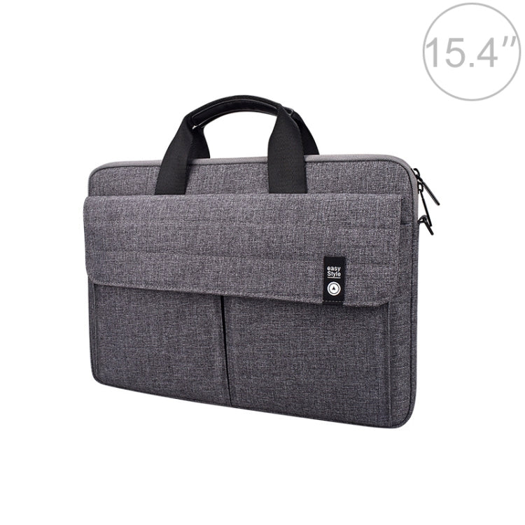 ST08 Handheld Briefcase Carrying Storage Bag without Shoulder Strap for 15.4 inch Laptop(Grey) - 15 inch by PMC TechLife | Online Shopping South Africa | PMC TechLife | Buy Now Pay Later Mobicred