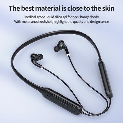 M60 8D Surround Sound Wireless Neck-mounted 5.1 Bluetooth Earphone Support TF Card MP3 Mode(Black) - Neck-mounted Earphone by PMC Jewellery | Online Shopping South Africa | PMC Jewellery