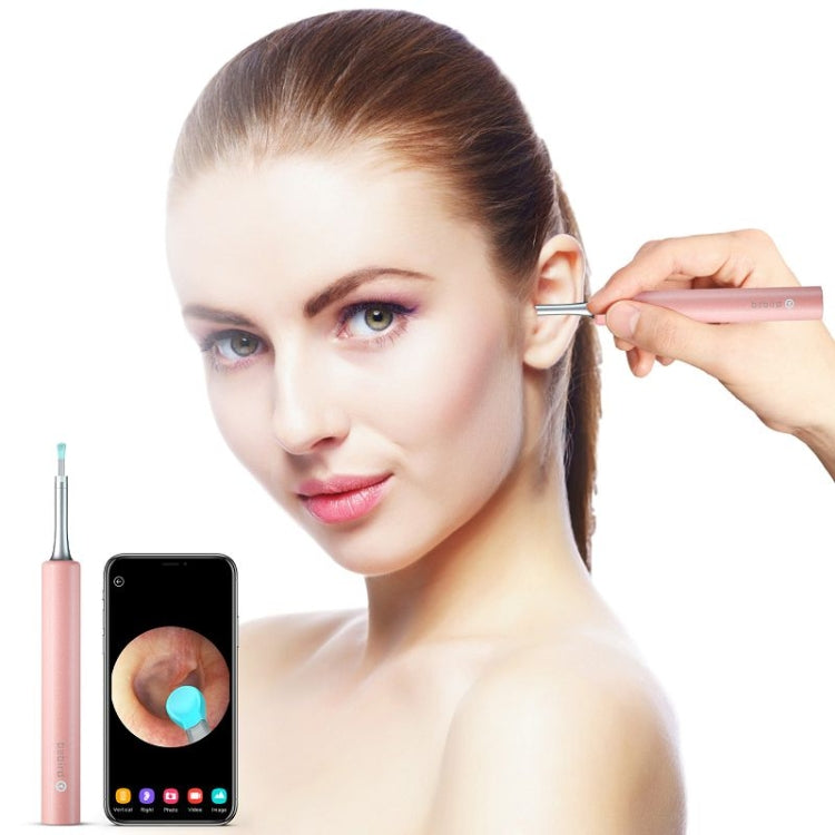 Bebird C3 Pro 2.4G 3.5mm Wireless Wifi High-definition Visual Ear Spoon 3 Million Pixels Out Ear Visual Ear Spoon(Pink) - free shipping - PMC TechLife - Order now!