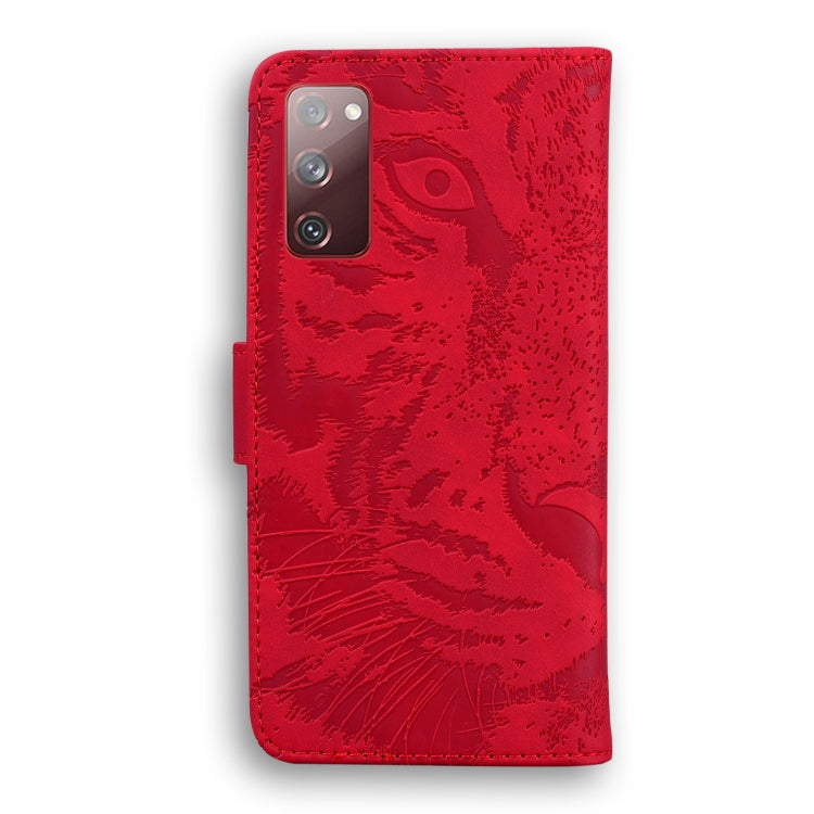 For Samsung Galaxy S20 FE / S20 FE 5G / S20 Lite Tiger Embossing Pattern Horizontal Flip Leather Case with Holder & Card Slots & Wallet(Red) - Galaxy S20 FE Cases by NILLKIN | Online Shopping South Africa | PMC TechLife