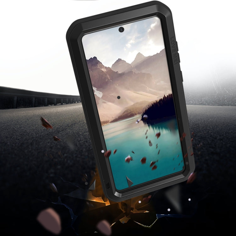 For Samsung Galaxy Note 20 LOVE MEI Metal Shockproof Waterproof Dustproof Protective Case without Glass(Black) - free shipping - PMC TechLife - Order now!