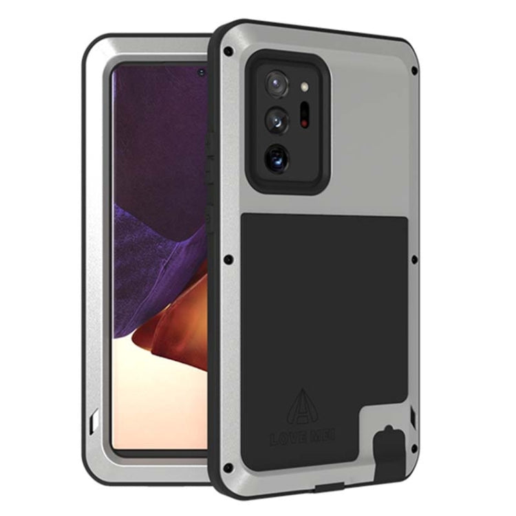 For Samsung Galaxy Note 20 Ultra LOVE MEI Metal Shockproof Waterproof Dustproof Protective Case without Glass(Silver) - free shipping - PMC TechLife - Order now!