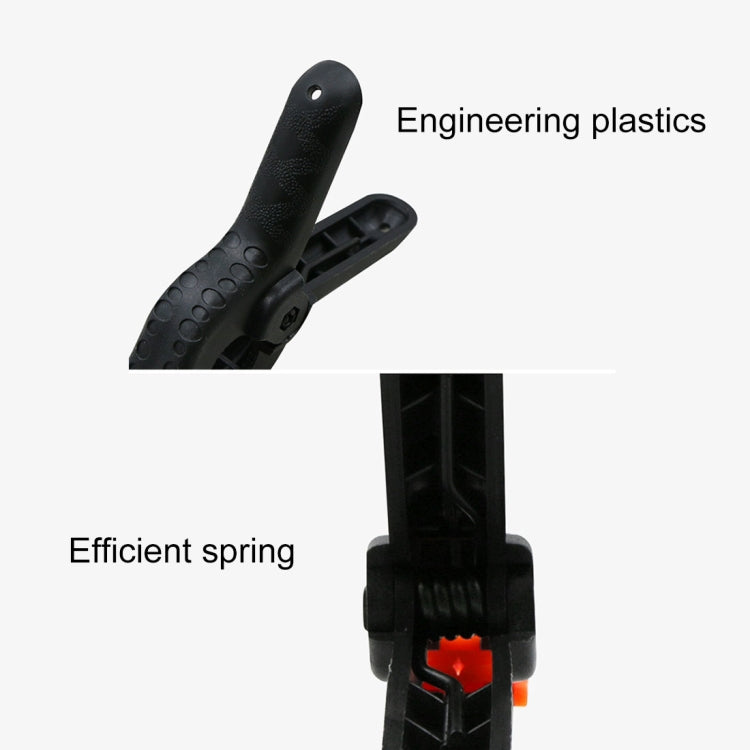 5 PCS Woodworking Photo Studio Photography Backdrop Nylon Clip Support Spring Clamp, Length: 117mm - free shipping - PMC TechLife - Order now!