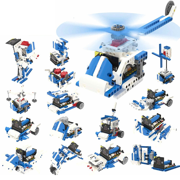 Yahboom 16 in 1 Building:bit Super Kit Programmable Building Block Kit Compatible with BBC Micro:bit V1.5/ V2 Board, without micro:bit - free shipping - PMC TechLife - Order now!