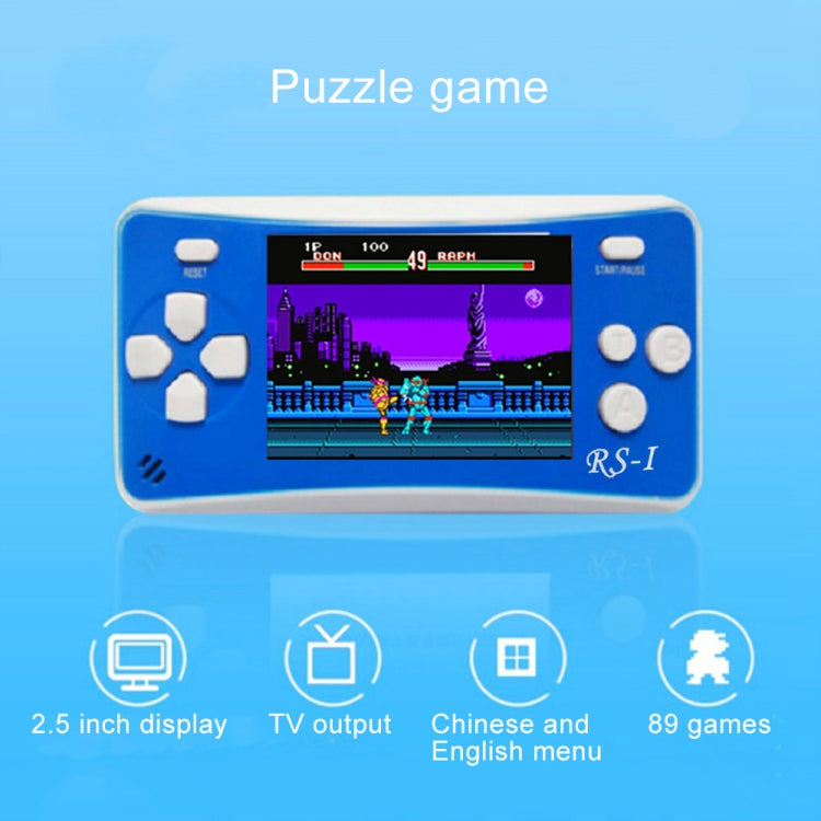 RS-1 Retro Portable Handheld Game Console, 2.5 inch 8 Bits True Color LCD, Built-in 152 Kinds Games(Blue) - free shipping - PMC TechLife - Order now!