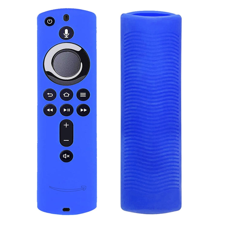 Non-slip Texture Washable Silicone Remote Control Cover for Amazon Fire TV Remote Controller (Blue) - Remote Control Covers by PMC TechLife | Online Shopping South Africa | PMC TechLife