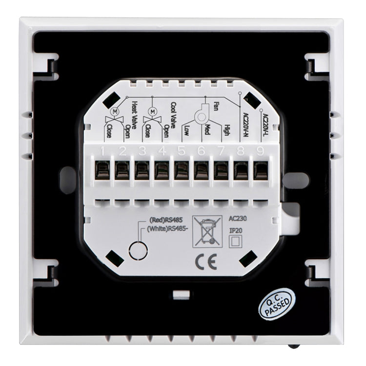 LCD Display Air Conditioning 4-Pipe Programmable Room Thermostat for Fan Coil Unit, Supports Wifi (Black) - free shipping - PMC TechLife - Order now!
