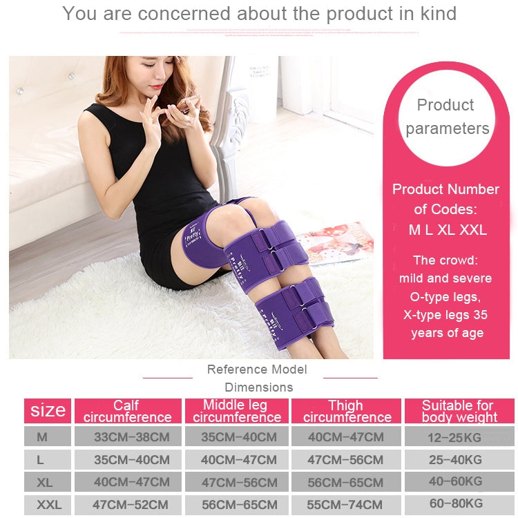 3 PCS/Set Leg Posture Corrector O/X-type Bowlegs Orthotic Bandage Straightening Belt Band, Size: XXL(Purple) - Corrector by PMC Jewellery | Online Shopping South Africa | PMC Jewellery