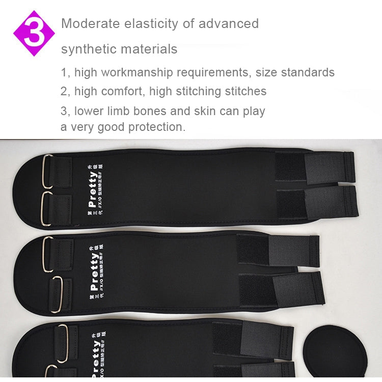 3 PCS/Set Leg Posture Corrector O/X-type Bowlegs Orthotic Bandage Straightening Belt Band, Size: L(Black) - Corrector by PMC Jewellery | Online Shopping South Africa | PMC Jewellery