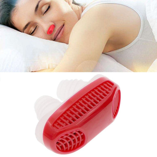 2 in 1 ABS Silicone Anti Snoring Air Purifier (Red) - Anti Snoring Tools by PMC Jewellery | Online Shopping South Africa | PMC Jewellery