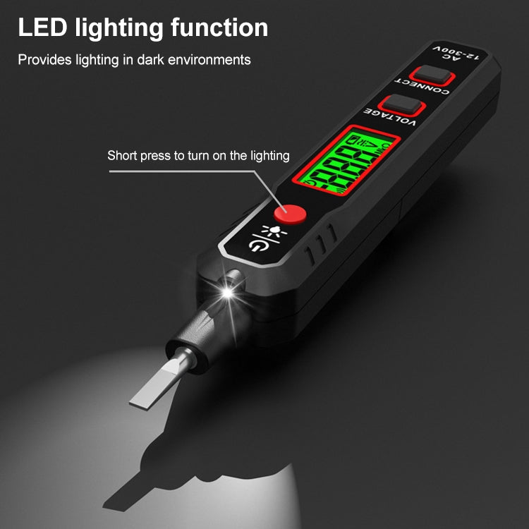 HABOTEST HT89 Contact Type High-sensitivity LCD Digital Display Sound and Light Alarm Test Pen - free shipping - PMC TechLife - Order now!