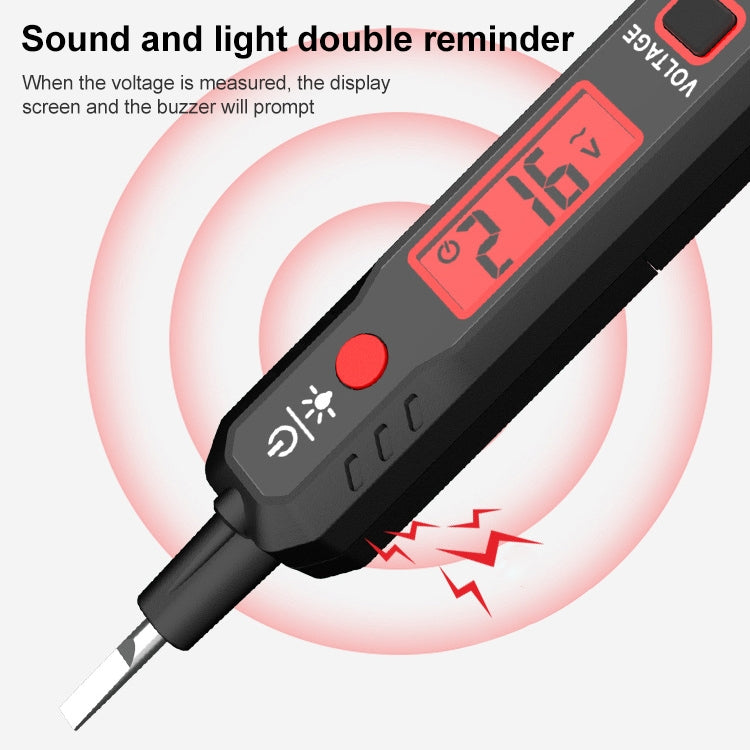 HABOTEST HT89 Contact Type High-sensitivity LCD Digital Display Sound and Light Alarm Test Pen - free shipping - PMC TechLife - Order now!