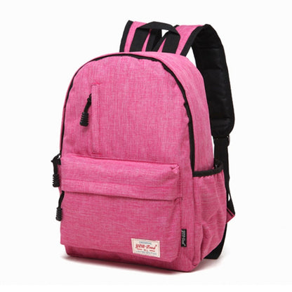 Universal Multi-Function Canvas Laptop Computer Shoulders Bag Leisurely Backpack Students Bag, Big Size: 42x29x13cm, For 15.6 inch and Below Macbook, Samsung, Lenovo, Sony, DELL Alienware, CHUWI, ASUS, HP(Magenta) - Backpack by PMC Jewellery | Online Shopping South Africa | PMC Jewellery
