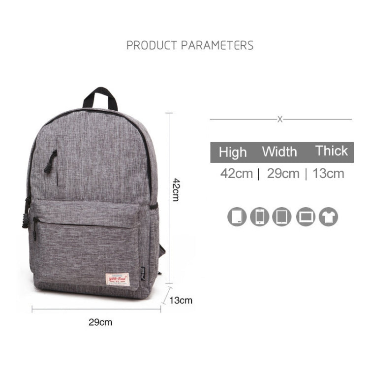 Universal Multi-Function Canvas Laptop Computer Shoulders Bag Leisurely Backpack Students Bag, Big Size: 42x29x13cm, For 15.6 inch and Below Macbook, Samsung, Lenovo, Sony, DELL Alienware, CHUWI, ASUS, HP(Red) - Backpack by PMC Jewellery | Online Shopping South Africa | PMC Jewellery