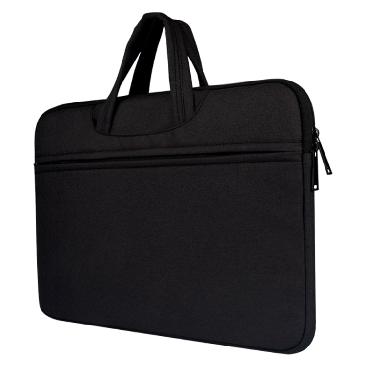 Breathable Wear-resistant Shoulder Handheld Zipper Laptop Bag, For 15.6 inch and Below Macbook, Samsung, Lenovo, Sony, DELL Alienware, CHUWI, ASUS, HP (Black) - 15.6 - 17 inch by PMC Jewellery | Online Shopping South Africa | PMC Jewellery
