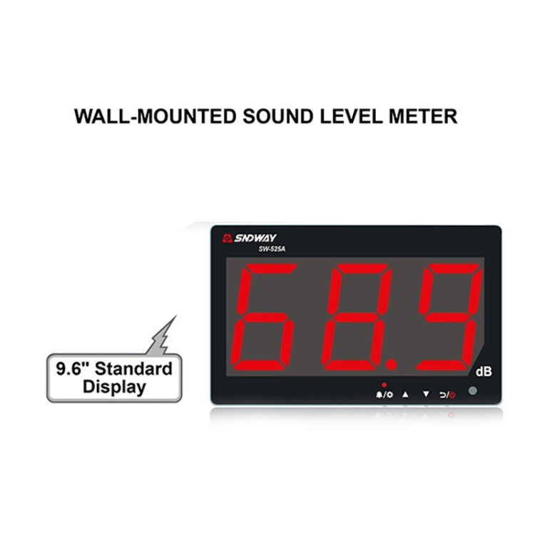 SNDWAY SW525A Wall-mounted Sound Level Meter DB Noise Tester - free shipping - PMC TechLife - Order now!