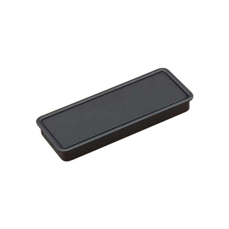 Simple Wardrobe Slotted Scrub Handle Concealed Recessed Drawer Invisible Handle, Hole Distance���96mm (Black) - Furniture Accessories by PMC TechLife | Online Shopping South Africa | PMC TechLife | Buy Now Pay Later Mobicred