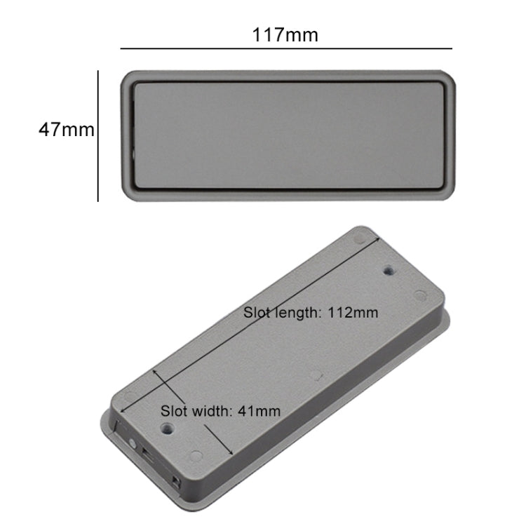 Simple Wardrobe Slotted Scrub Handle Concealed Recessed Drawer Invisible Handle, Hole Distance���96mm (Black) - Furniture Accessories by PMC TechLife | Online Shopping South Africa | PMC TechLife | Buy Now Pay Later Mobicred