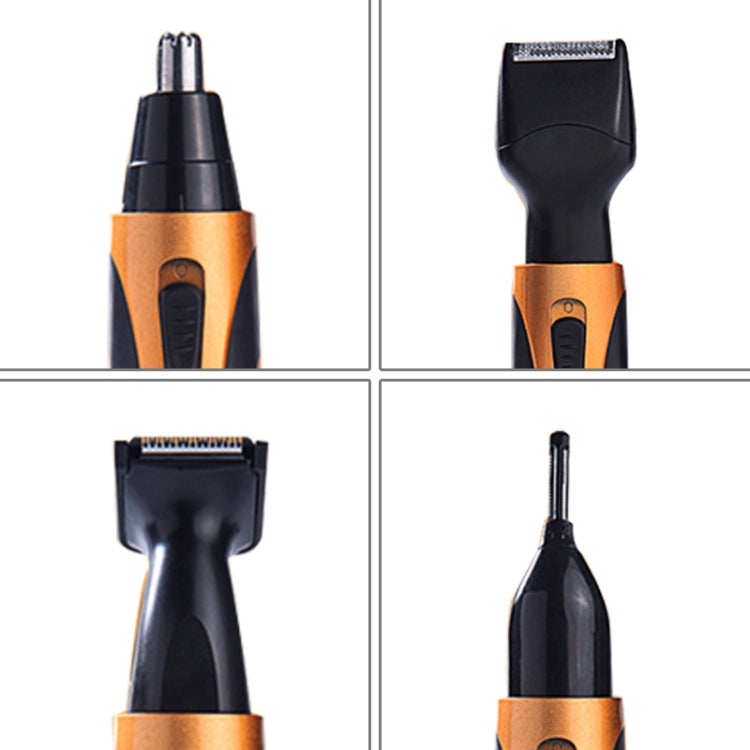 SPORTSMAN Four-in-one Electric Rechargeable Ear Nose Trimmer Beard Face Shaver Eyebrows Hair Trimmer For Men, US Plug(gold 110v) - Electric Shavers by SPORTSMAN | Online Shopping South Africa | PMC Jewellery