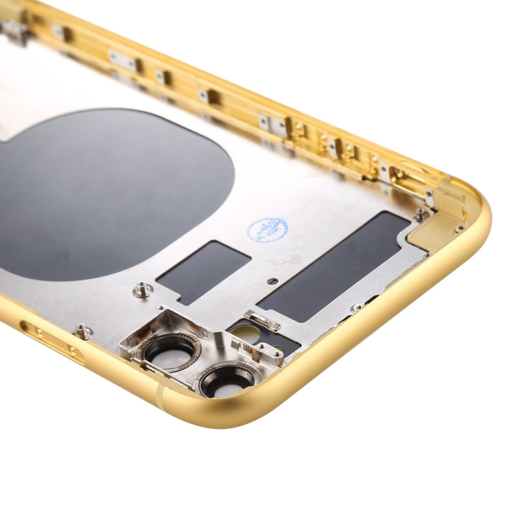 Back Housing Cover with SIM Card Tray & Side keys & Camera Lens for iPhone 11(Yellow) - Back Cover by PMC TechLife | Online Shopping South Africa | PMC TechLife | Buy Now Pay Later Mobicred