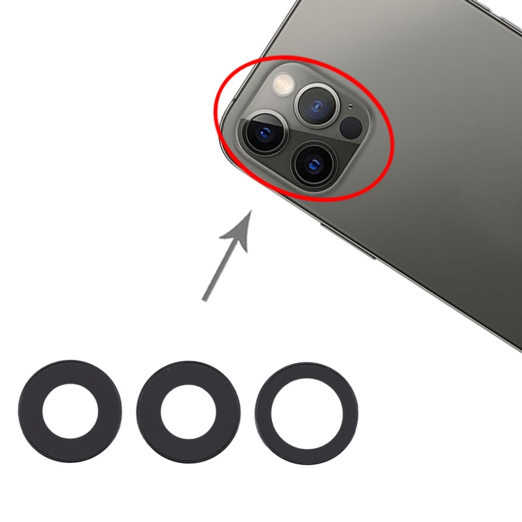 Camera Lens Cover for iPhone 12 Pro(Black) - Camera Series by PMC TechLife | Online Shopping South Africa | PMC TechLife
