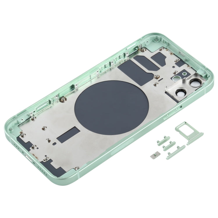 Back Housing Cover with SIM Card Tray & Side  Keys & Camera Lens for iPhone 12(Green) - free shipping - PMC TechLife - Order now!