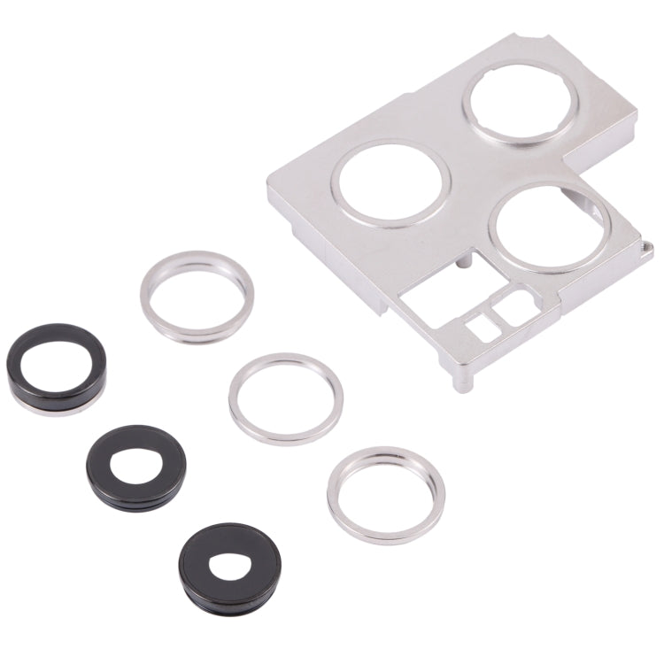 Camera Lens Cover With Retaining Bracket for iPhone 13 Pro Max(Silver) - Camera Series by PMC TechLife | Online Shopping South Africa | PMC TechLife