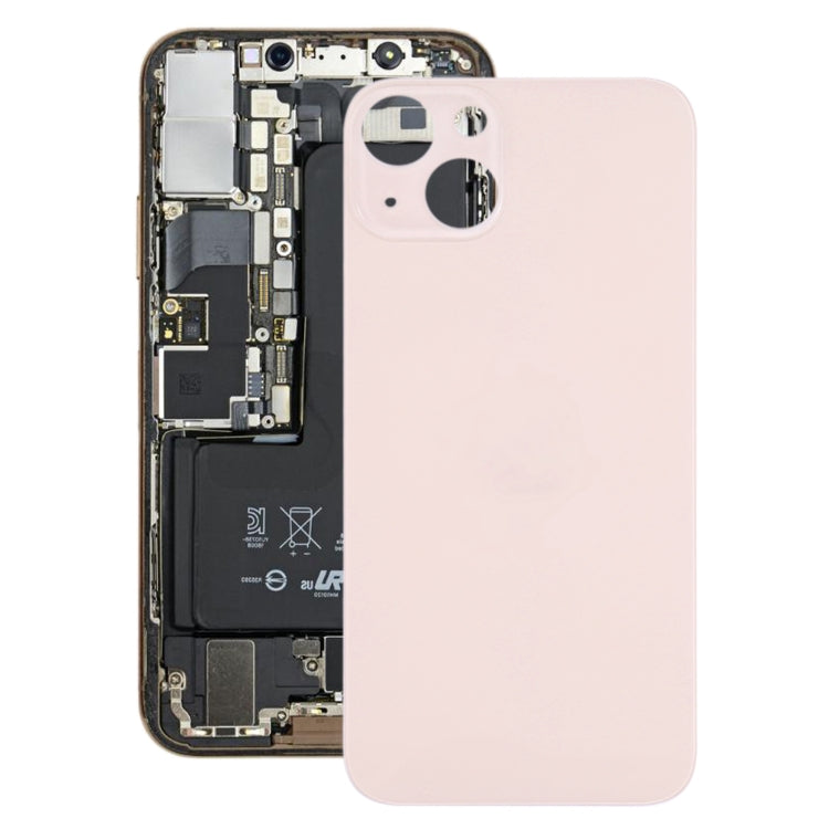 Glass Battery Back Cover for iPhone 13(Pink) - Back Cover by PMC TechLife | Online Shopping South Africa | PMC TechLife