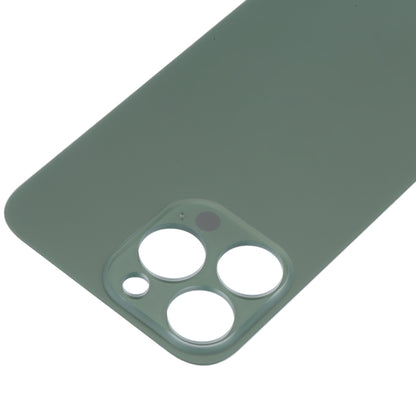 Easy Replacement Big Camera Hole Glass Back Battery Cover for iPhone 13 Pro(Green) - Back Cover by PMC Jewellery | Online Shopping South Africa | PMC Jewellery